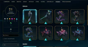 Unranked com 140 Champs e 33 Skins ( ADC / MID )