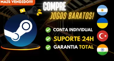 CONTAS STEAM LOCAIS: Argentina / Ucrânia / Turquia / Índia !