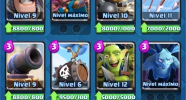 Clash Royale 6400 trofeus, 1kk gold, 1k gemas, 155 wins war