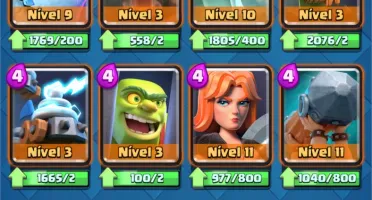 Clash Royale 6400 trofeus, 1kk gold, 1k gemas, 155 wins war