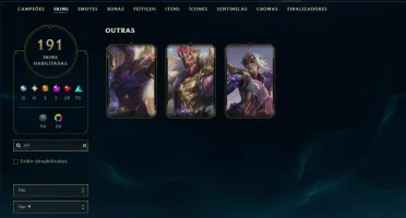 Unranked com TODOS os Champs e 191 Skins ( ADC / JG )