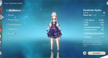 Conta AR-38. Diluc, Ayaka