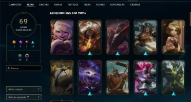 CONTA PLATINA 4 VARIAS SKINS