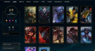 CONTA PLATINA 4 VARIAS SKINS