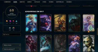 CONTA PLATINA 4 VARIAS SKINS