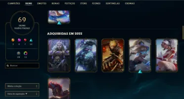 CONTA PLATINA 4 VARIAS SKINS