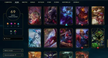 CONTA PLATINA 4 VARIAS SKINS