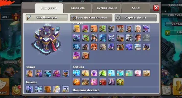 Conta Clash Of Clans Cv 15 Com 1950 Gemas E Praticamente Ful
