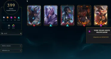 Conta lol 399 skins