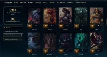 Diamante 1 com 95 Champs e 37 Skins ( MAIN ADC )