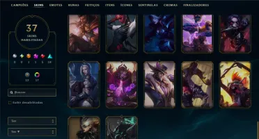 Diamante 1 com 95 Champs e 37 Skins ( MAIN ADC )