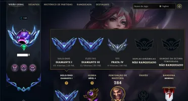 Diamante 1 com 95 Champs e 37 Skins ( MAIN ADC )