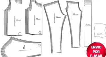 Kit 800 Molde De Roupa Masculino Feminino E Infantil Em PDF