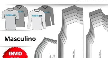Kit 800 Molde De Roupa Masculino Feminino E Infantil Em PDF