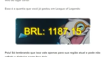 Conta Diamante, com 5 anos de game...