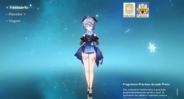 Genshim Impact (AR10): Ganyu+Skin+Zhongli+Arco de Amos+5⭐