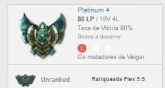 CONTA PLATINA 4 80% winrate