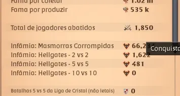 Conta Albion 190m de FAMA (Boa para qualquer conteudo)