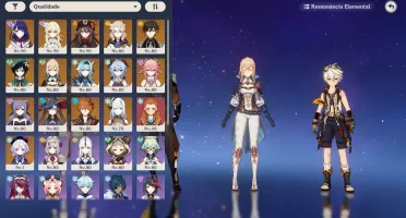 CONTA GENSHIN AR57✨14 LENDÁRIOS⭐HUTAO(C1)+HOMA, SHOGUN+LUZ✨