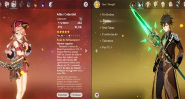 CONTA GENSHIN AR57✨14 LENDÁRIOS⭐HUTAO(C1)+HOMA, SHOGUN+LUZ✨