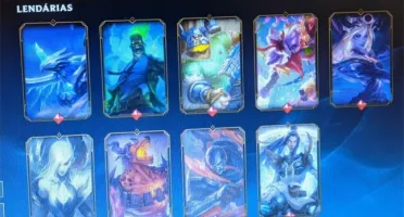conta LOL nível 105 76 skins