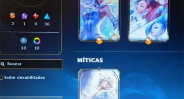 conta LOL nível 105 76 skins