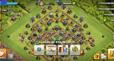 CLASH OF CLANS - CV 12 Quase Full + BRINDE. [Leia Anúncio]