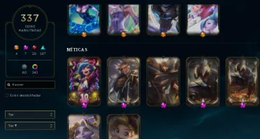 Conta lol com vários conteúdos