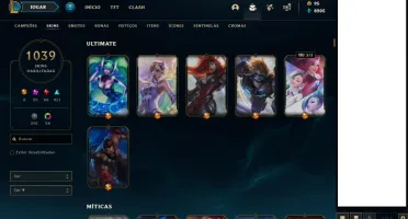 Conta de League Of Legends com mais de 1000 skins!