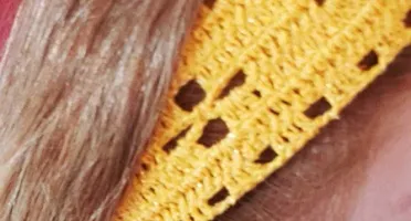 Faixa de Cabelo em Crochê