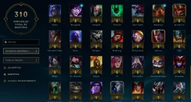 Conta Ouro 4 85 champ 27 skins, muito boa.