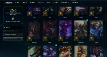 Unranked com 85 Champs e 51 Skins