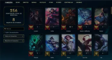 Unranked com 85 Champs e 51 Skins