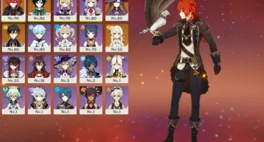 Genshin Impact 20 Personagens sendo 4 deles 5 estrelas