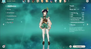 Venti Ganyu Espada 5☆ AR 26