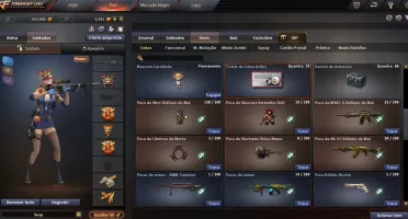 CONTA CROSSFIRE AL 7 VIPS + BARRET ANJO ROLETA VIP LENDA