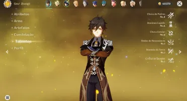 AR 50 - Venti + Zhongli + Lança 5* | GENSHIN IMPACT