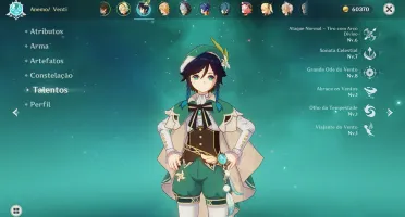 AR 50 - Venti + Zhongli + Lança 5* | GENSHIN IMPACT