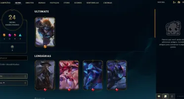 Ouro IV, 113 Campeões, 53 Baús, 1 Ultimate e 4 Lendárias
