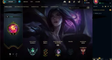 CONTA SMURF PLATINA 2 - 54% WIN - 6.170 Essencias - 26 CHAMP