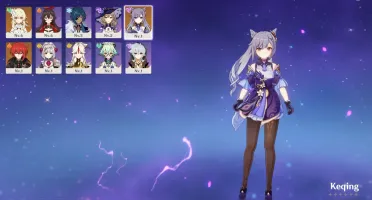 DILUC E KEQING AR 7 + ALGUNS PERSONAGENS