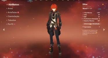 DILUC E KEQING AR 7 + ALGUNS PERSONAGENS