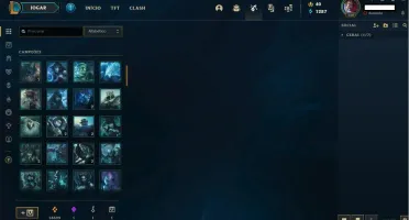 Conta LOL Todos Campeões 1016 Skins