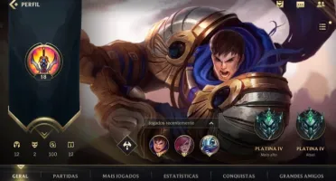 Platina IV Win Rate alto 12 Baús + 16,3K Ciscos Azuis