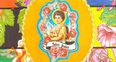 Bandeira Estandarte Junino São João Laranja