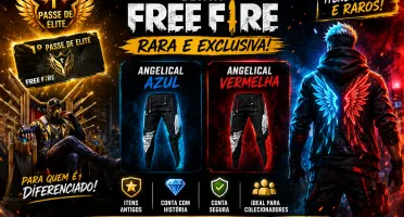 Conta com primeiro passe e Angelical azul e vermelho