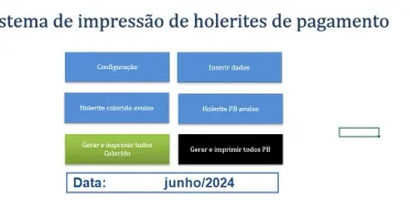 Planilhas para Holerite + Mini Sistema Holerite (EXCEL)
