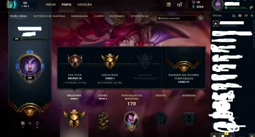 Conta lol ouro 1 com 2 skins vitoriosas
