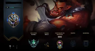 CONTA PLAT 1 - 75 PdL - 60% WR - 64 CAMPEÕES