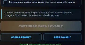 Extensão Clona Sites para Lovable